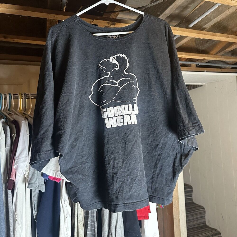 Vintage Gorilla Wear Gym Bodybuilding Sweatshirt Large